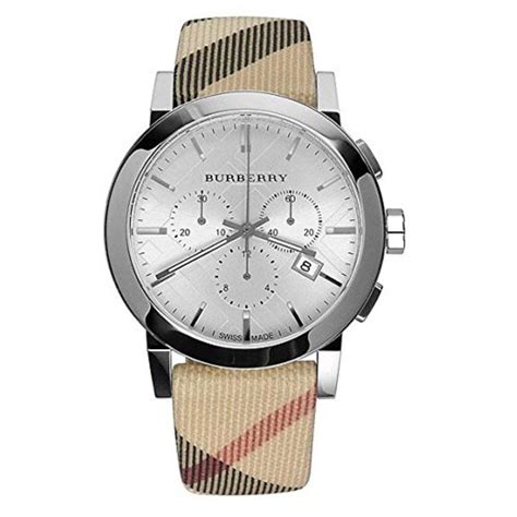 mens burberry watch black leather|burberry swiss made watch price.